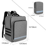 TRUNAB Emergency Medical Backpack – Modular EMT-Style Organizer with Detachable Side Pockets & Non-Slip Base (Grey)