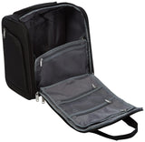 Amazon Basics 14-Inch Underseat Carry-On Luggage with Wheels – Compact Rolling Travel Bag, Black