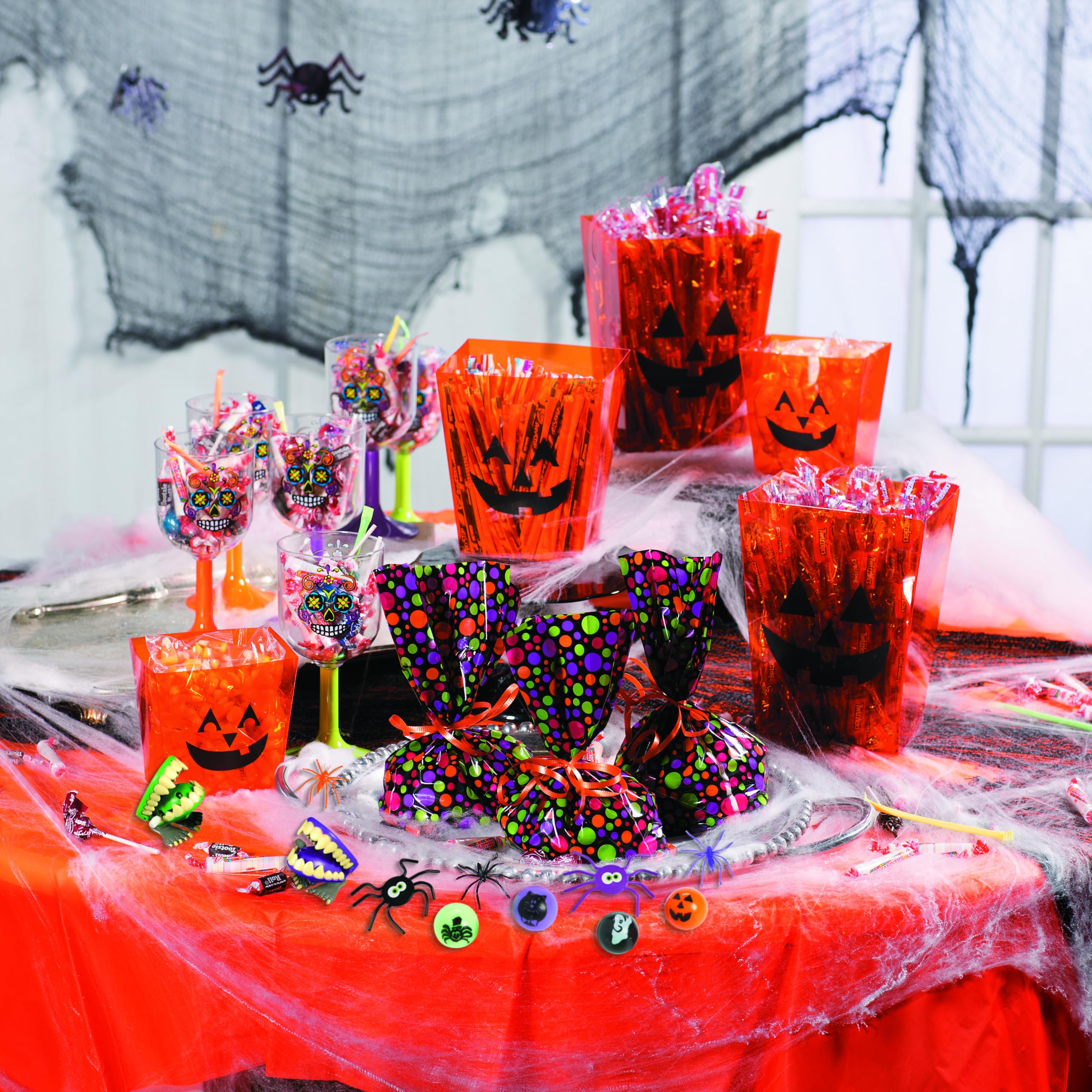 Black Hanging Spider Ceiling Decoration – 12ft Halloween Party Garland for Haunted Houses, Classrooms & Homes