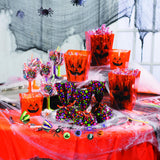 Black Hanging Spider Ceiling Decoration – 12ft Halloween Party Garland for Haunted Houses, Classrooms & Homes