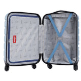 Wrangler Hardside Spinner Carry-On Luggage 22”, Lightweight ABS Cabin Suitcase with 360° Wheels (Blue Heaven)
