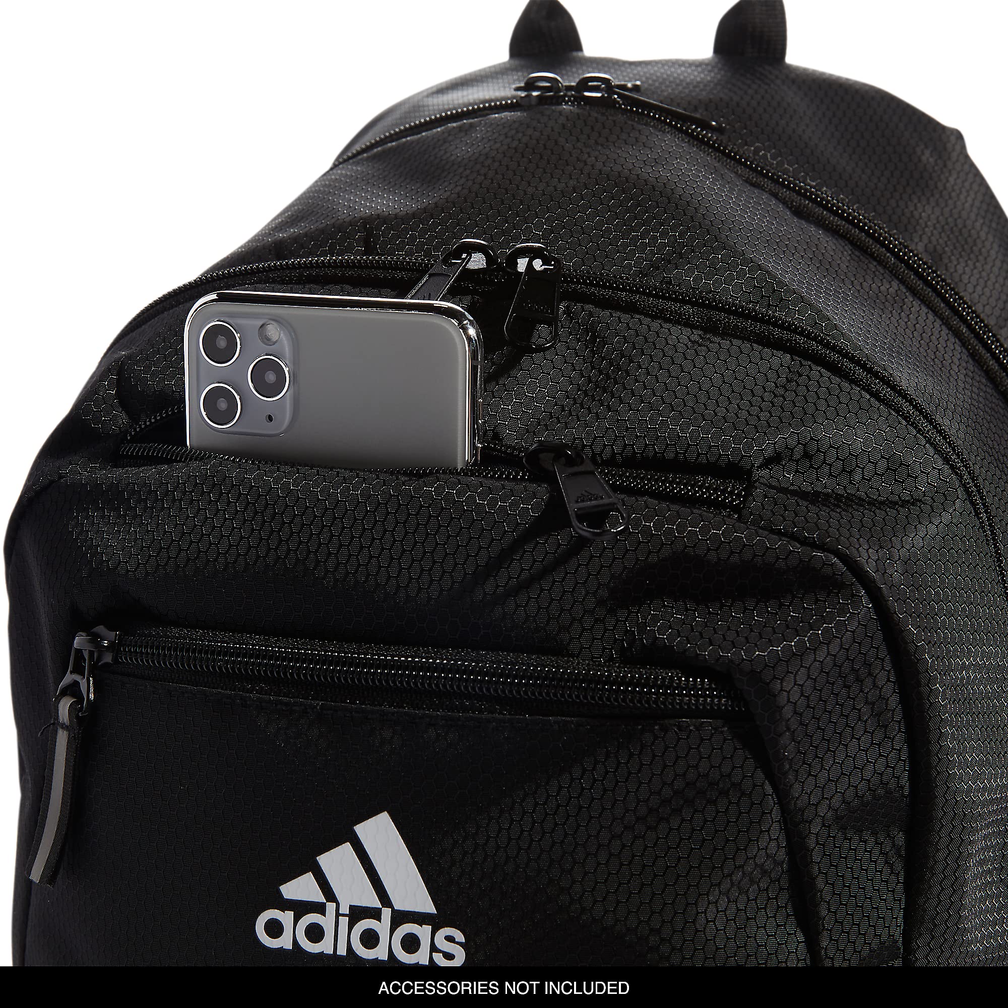 adidas Unisex Foundation Backpack – Large Durable Laptop Backpack for Travel, School & Gym (Black/White)