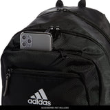 adidas Unisex Foundation Backpack – Large Durable Laptop Backpack for Travel, School & Gym (Black/White)