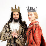 Gold Royal King Crown – Adjustable Foam Crown for Halloween, Cosplay & Medieval Costumes 👑✨