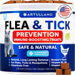 Flea Treatment for Cats – Natural Flea & Tick Prevention Supplement with Vitamins, Skin, Coat, Dental & Digestive Support