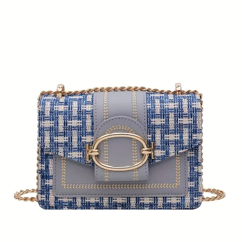 PU Crossbody Bag ✨ Fragrance Style Women’s Small Shoulder Bag with Luxury Chain Strap – Elegant & Versatile