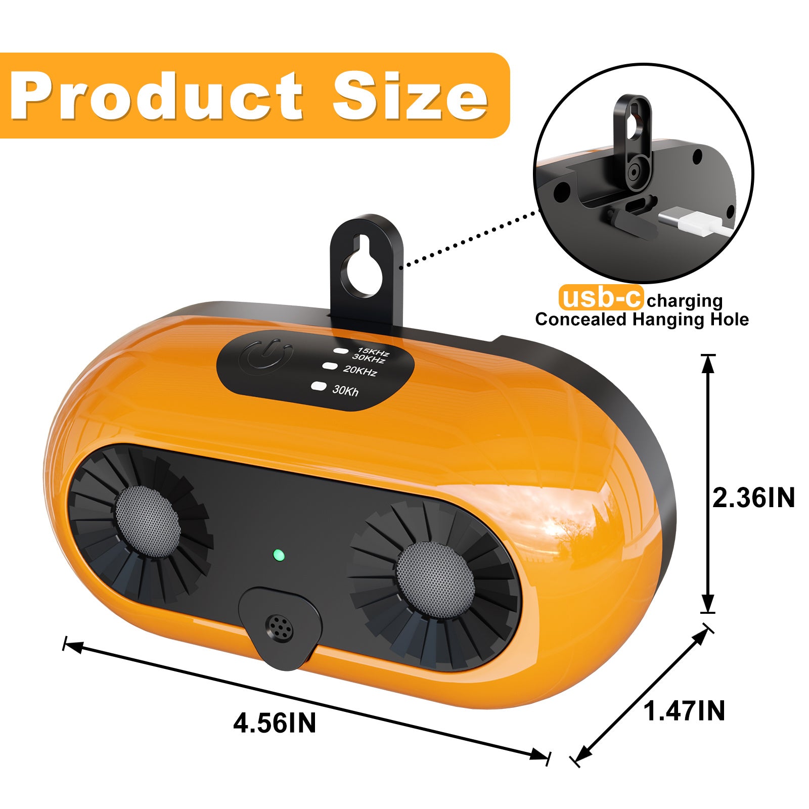 Ultrasonic Dog Bark Deterrent – Anti-Barking Device with 3 Modes, 50ft Range for Indoor & Outdoor Training