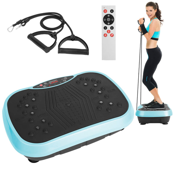 Vibration Exercise Machine with Resistance Bands & Remote – Whole Body ...