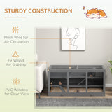 Oversized Wooden Hamster Cage – Multi-Level Small Animal Habitat with Transparent Panels, Ramps & Ventilation