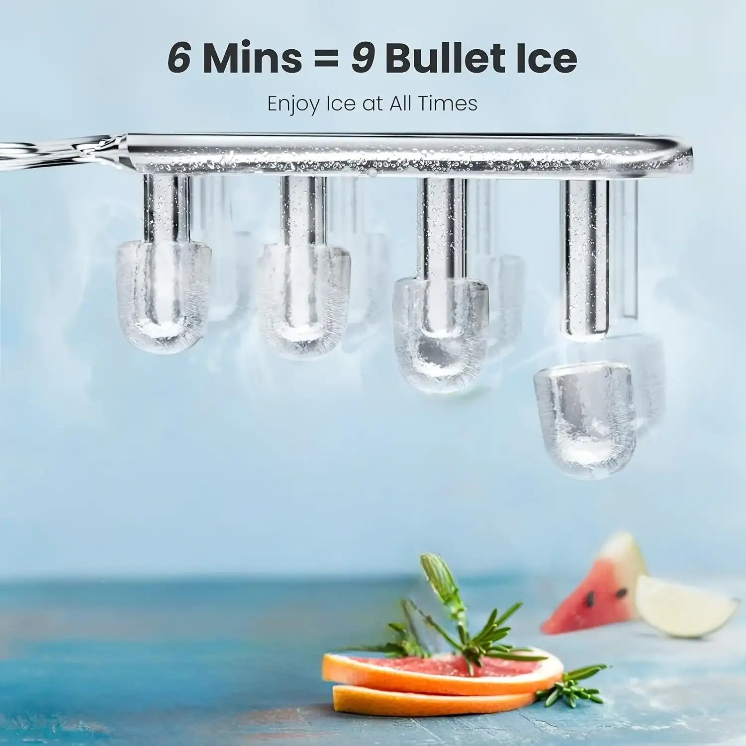 35 Pound Golden Nugget Ice Machine And 26 Pound Bullet Ice Machine, Soft Chew Ice Crusher, Portable Pebble Ice Machine Desktop, Automatic Cleaning Portable Ice Machine with Basket And Spoon, One Click Operation for Home/kitch - PulinGO
