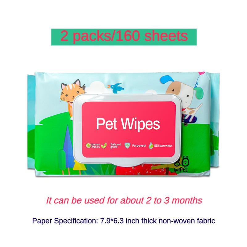 Plant-Based Fragrance-Free Pet Wipes – Gentle, Hypoallergenic & Eco-Friendly Cleaning for Dogs & Cats