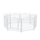 24-Inch Indoor Dog Playpen – 8-Panel Foldable Metal Pet Exercise Pen for Puppies & Small Dogs