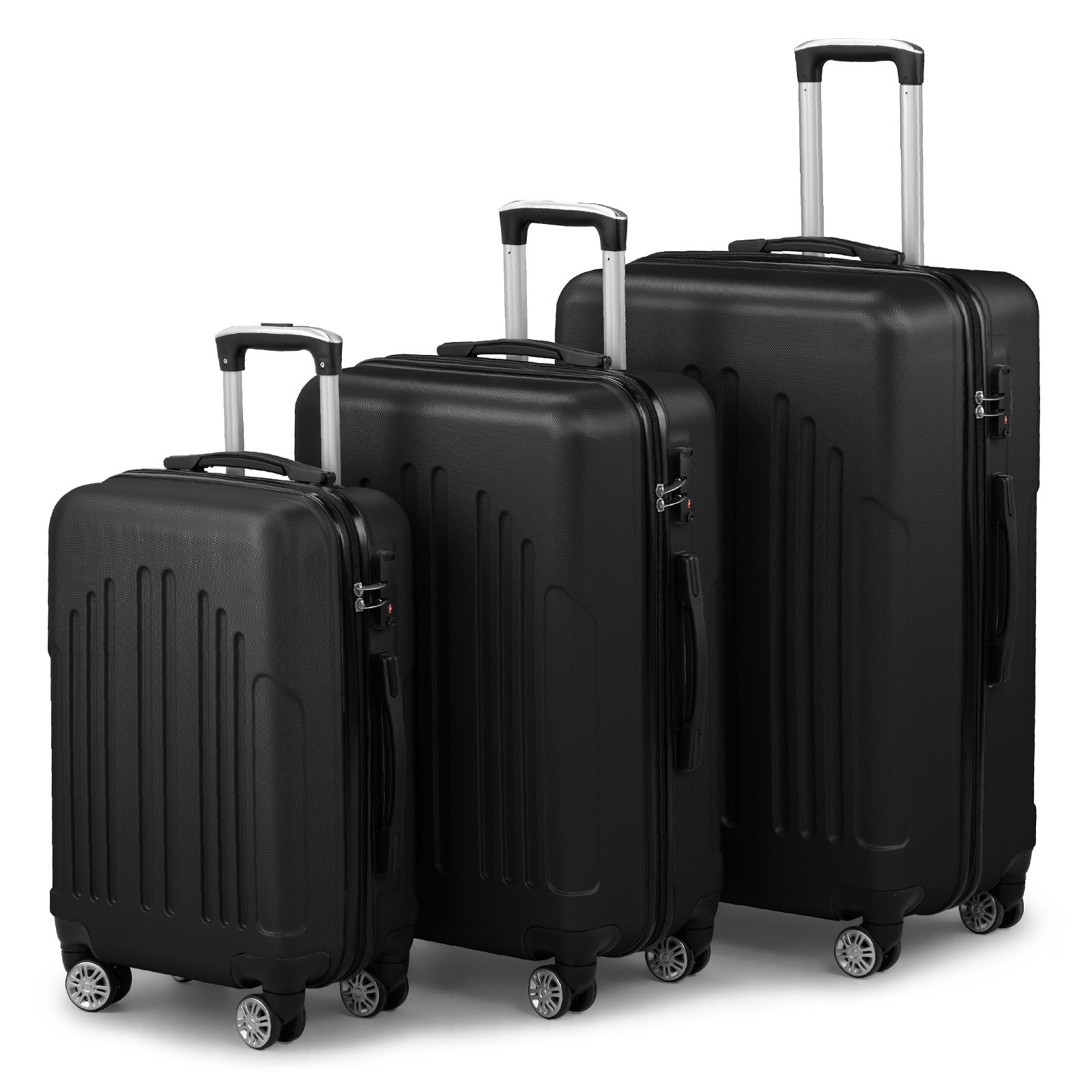 3-Piece ABS+PC Suitcase Collection