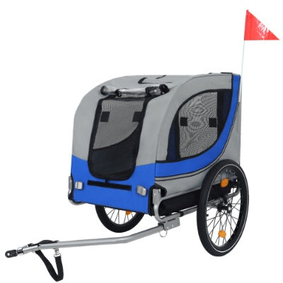 Large Folding Bike Trailer for Dogs – 120 lb Capacity All-Terrain Pet Carrier