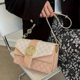 Women’s Stylish PU Leather Shoulder Bag – Simple Flap Crossbody Purse & Handbag