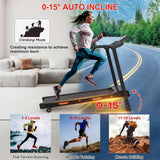 Home Automatic Tilt Treadmill | 400 lbs Capacity & 3.25 HP Folding Electric Running Machine 🏃‍♂️🔥