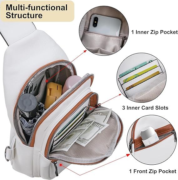 Trendy Small Sling Bag for Women 🎒 Stylish Leather Crossbody Fanny Pack – Everyday Travel Purse