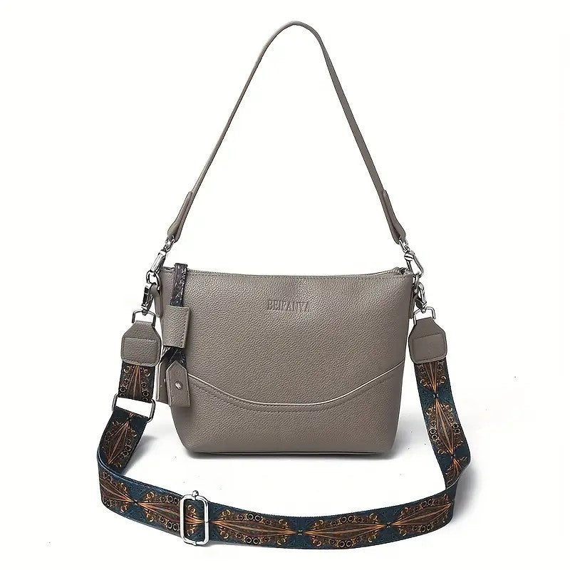 Women’s Elegant Ethnic Embroidery Shoulder Strap Bag 🌸 Large-Capacity Crossbody Purse w/ Zipper Closure – Travel, Work & Daily Use