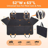 Back Seat Extender for Dogs – Waterproof Hammock-Style Car Seat Cover with Non-Slip Design for Cars & SUVs
