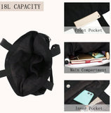 18L Side Cinch Shopper Bag 👜 Lightweight Tote Shoulder Handbag – Perfect for Shopping, Workout, Travel & Beach
