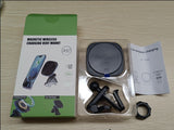 15W Qi Fast Wireless Car Charger Mount - Auto-Clamping Air Vent & Dashboard Phone Holder