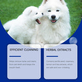 Yegbang Pet Tooth Cleaning Powder – Tartar & Stain Remover with Breath-Freshening Formula for Cats & Dogs