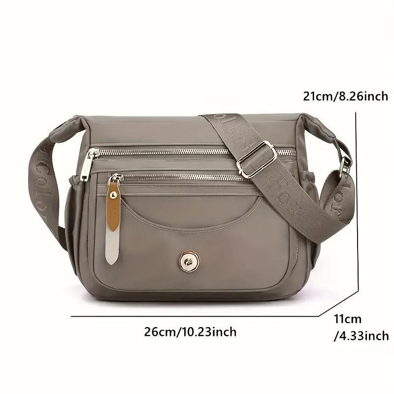 Women’s Multi-Pocket Waterproof Crossbody Bag – Shoulder Travel Purse for Everyday Use