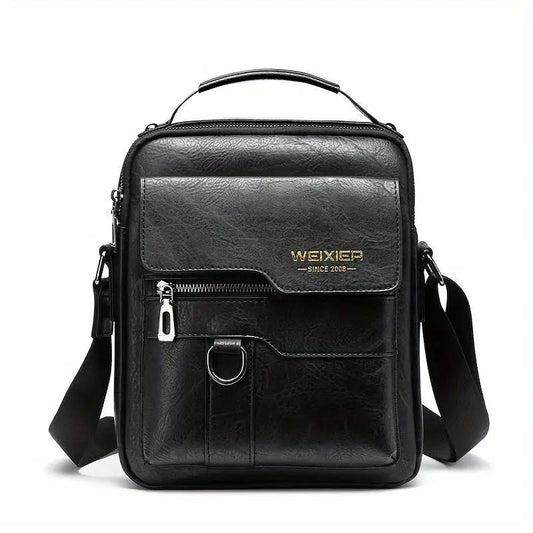 Vintage Canvas Crossbody Sling Bag - Unisex Shoulder Bag for Travel & Daily Commuting