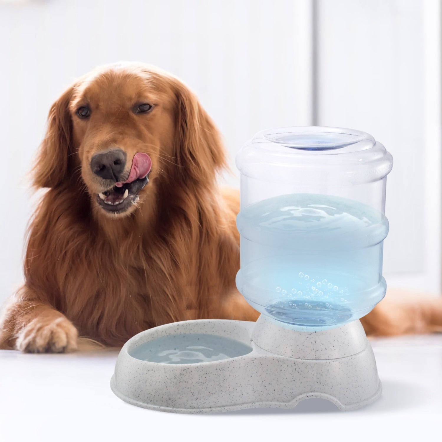 3.5L / 1 Gallon Pet Water Dispenser – Self-Dispensing Gravity Water Feeder for Dogs & Cats, Automatic Fresh Hydration
