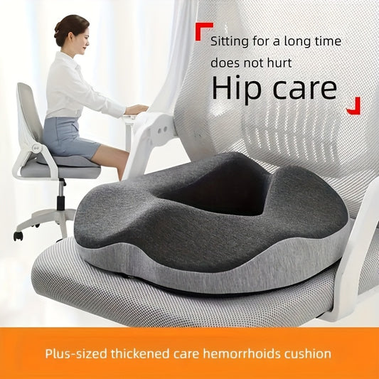 Pressure-Relieving Memory Foam Seat Cushion – Ultra-Dense Ergonomic Support for Office, Car & Wheelchair 🛋️