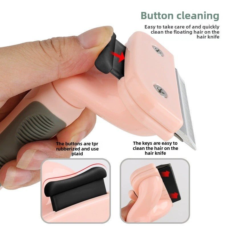 Cat & Dog Pet Hair Trimmer – Safe Grooming Razor & Pet Comb for Shedding, Shaving & Hair Removal