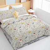 3-Piece Mushroom Decoration Comforter Set – Soft Microfiber, Includes Comforter & 2 Pillowcases, Available in Twin/Full/Queen/King