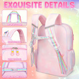 Sanrio Pink Melody Backpack Set – Includes Backpack, Badges & Stationery, Lightweight Kids School Bookbag