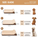 Mewoofun Orthopedic Dog Bed – Large Egg Crate Foam Sofa with Waterproof Lining, Washable Cover & Non-Slip Bottom