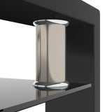 Modern Black Glass Rectangle Coffee Table ✨ Sleek Side & Center Table for Stylish Living Rooms