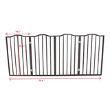 Arc Wooden Pet Gate – Freestanding & Folding Dog Safety Barrier for Doorways, Stairs & Indoor Spaces