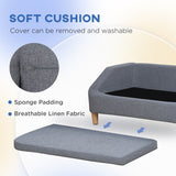 Dog Sofa – Sturdy Supportive Couch Bed with Washable Cushion & Non-Slip Base for Medium & Large Dogs