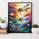 5‑Piece 5DDIY Full Round Diamond Painting Kit – Water-Themed Acrylic Diamonds on Durable Polyester Cotton Canvas, Vivid Mosaic Art