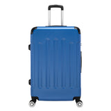 3-Piece ABS Hard Shell Luggage Set – Lightweight Spinner Suitcases with TSA Lock (20/24/28 Inches, Blue)