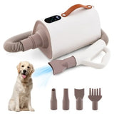 Dog & Cat Hair Blower – Negative Ion Grooming Dryer with Adjustable Temperature & Safe Fast-Drying for Pets