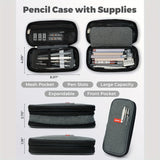 Ultimate 45-Piece School Stationery Kit – Gel Pens, Mechanical Pencils, Highlighters & Pen Case