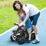 No-Power Ride-On Push Car for Kids – Foot-to-Floor Slide Racer with Music & Lights, Ideal for 1.5–3 Years Old (Black)