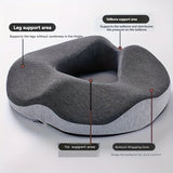 Pressure-Relieving Memory Foam Seat Cushion – Ultra-Dense Ergonomic Support for Office, Car & Wheelchair 🛋️