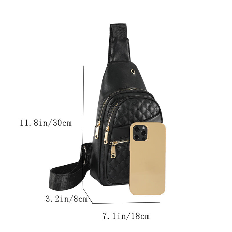 Storage Sling Travel Bag 🎒 Water-Resistant Crossbody Chest Bag with Earphone Hole – For Men & Women