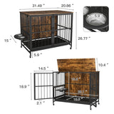 Modern Kennel Dog House – Indoor & Outdoor Pet House with Double Door Design and Removable Tray for Easy Cleaning