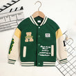 Toddler Kids Girls & Boys Embroidery Letters Print Jacket – Baseball Collar Casual Sports Coat