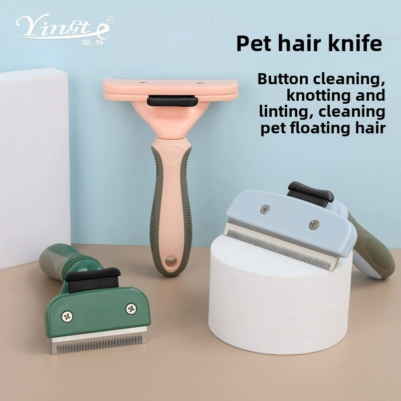 Cat & Dog Pet Hair Trimmer – Safe Grooming Razor & Pet Comb for Shedding, Shaving & Hair Removal