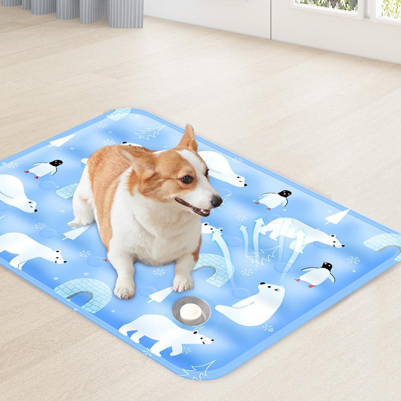 Pet Summer Cooling Pad – Ice Bear Shape Washable & Portable Cooling Mat for Cats