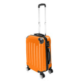 3-in-1 ABS Hard Shell Luggage Set – Lightweight Spinner Suitcases (20", 24", 28") – Orange