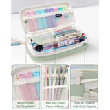 56 PCS Aesthetic School Supplies Set with Large Pencil Case – 6 Ballpoint Pens, 12 Pastel Pencils, 5 Gel Pens & 9 Automatic Pencils 🎒